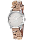 Coach Perry White Dial Brown Floral Leather Strap Watch for Women - 14502873 Authentic Buy Shop Now