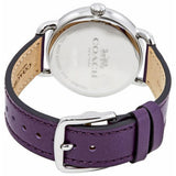 Coach Delancey White Dial Purple Leather Strap Watch for Women - 14502886 Authentic Buy Shop Now