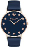 Coach Perry Navy Blue Dial Blue Leather Strap Watch for Women - 14503043 Authentic Buy Shop Now
