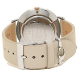 Coach Perry Silver DIal White Leather Strap Watch for Women - 14503116 Authentic Buy Shop Now