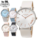 Coach Perry White Dial Pink Leather Strap Watch for Women - 14503118 Authentic Buy Shop Now