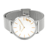 Coach Perry White Dial Silver Mesh Bracelet Watch for Women - 14503124 Authentic Buy Shop Now