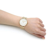 Coach Perry White Dial Gold Mesh Bracelet Watch for Women - 14503125 Authentic Buy Shop Now