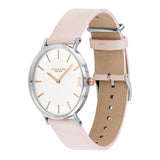 Coach Perry White Dial Pink Leather Strap Watch for Women - 14503128 Authentic Buy Shop Now