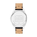 Coach Boyfriend Silver Dial Black Leather Strap Watch for Women - 14503152 Authentic Buy Shop Now