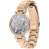 Coach Park Crystal Dial Rose Gold Steel Strap Watch for Women - 14503226 Authentic Buy Shop Now