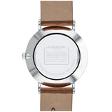 Coach Perry White Dial Brown Leather Strap Watch for Women - 14503242 Authentic Buy Shop Now
