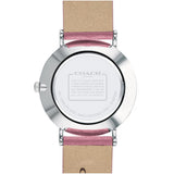 Coach Perry Mother of Pearl White Dial Pink Leather Strap Watch for Women - 14503243 Authentic Buy Shop Now