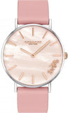 Coach Perry Mother of Pearl Pink Dial Pink Leather Strap Watch for Women - 14503244 Authentic Buy Shop Now