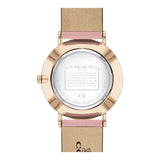Coach Delancey Gold Dial Pink Leather Strap Watch for Women - 14503332 Authentic Buy Shop Now