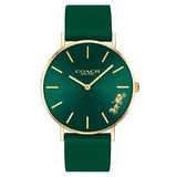 Coach Green Dial Green Leather Strap Watch for Women - 14503383 Authentic Buy Shop Now