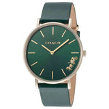 Coach Green Dial Green Leather Strap Watch for Women - 14503383 Authentic Buy Shop Now