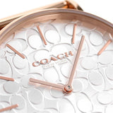 Coach Perry Silver Dial Rose Gold Mesh Bracelet Watch for Women - 14503386 Authentic Buy Shop Now