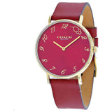 Coach Perry Red Dial Red Leather Strap Watch for Women - 14503486 Authentic Buy Shop Now
