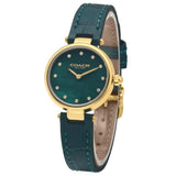 Coach Park Analog Green Dial Green Leather Strap Watch for Women - 14503534 Authentic Buy Shop Now