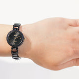 Coach Park Swarovski Crystals Black Dial Black Steel Strap Watch for Women - 14503564 Authentic Buy Shop Now