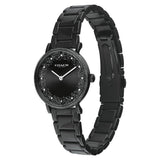Coach Perry Black Ion Plated Dial Black Steel Strap Watch for Women - 14503641 Authentic Buy Shop Now