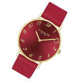 Coach Perry Red Dial Red Leather Strap Watch for Women - 14503722 Authentic Buy Shop Now