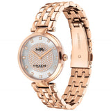 Coach Park Silver Dial Rose Gold Steel Strap Watch for Women - 14503735 Authentic Buy Shop Now