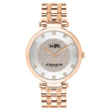 Coach Park Silver Dial Rose Gold Steel Strap Watch for Women - 14503735 Authentic Buy Shop Now