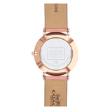 Coach Perry Analog Gold Dial Brown Leather Strap Watch for Women - 14503331-C Authentic Buy Shop Now