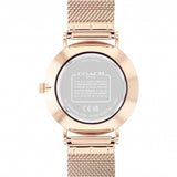 Coach Perry White Rose Gold Mesh Bracelet Watch for Women - 14503126 Authentic Buy Shop Now