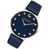 Coach Perry Navy Blue Dial Blue Leather Strap Watch for Women - 14503043 Authentic Buy Shop Now