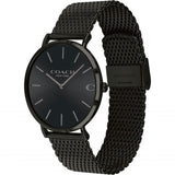 Coach Charles Black Dial Black Mesh Bracelet Watch for Men - 14602148 Authentic Buy Shop Now