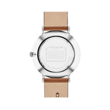 Coach Charles Silver Dial Brown Leather Strap Watch for Men - 14602152 Authentic Buy Shop Now