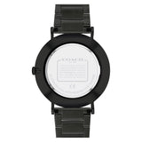 Coach Charles Black Dial Black Steel Strap Watch for Men - 14602431 Authentic Buy Shop Now