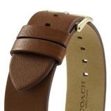 Coach Charles Gold Dial Brown Leather Strap Watch for Women - 14602433 Authentic Buy Shop Now
