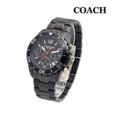 Coach Kent Chronograph Black Dial Black Steel Strap Watch for Men - 14602554 Authentic Buy Shop Now