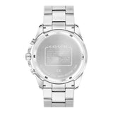 Coach Kent Black Dial Silver Steel Strap Watch for Men - 14602556 Authentic Buy Shop Now