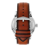 Fossil Townsman Automatic Skeleton Blue Dial Brown Leather Strap Watch for Men - ME3154 Authentic Buy Shop Now
