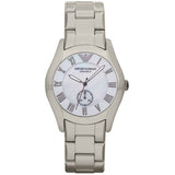 Emporio Armani Classic Quartz Silver Dial Silver Steel Strap Watch For Men - AR0647 Authentic Buy Shop Now