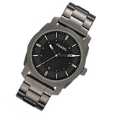 Fossil Machine Chronograph Black Dial Grey Steel Strap Watch for Men - FS4774 Authentic Buy Shop Now