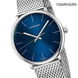 Calvin Klein High Noon Quartz Blue Dial Silver Mesh Bracelet Watch for Men - K8M2112N Authentic Buy Shop Now