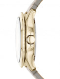 Fossil Cecile Champagne Dial Grey Leather Strap Watch for Women - AM4529 Authentic Buy Shop Now
