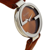 Gucci Interlocking G Brown Dial Brown Leather Strap Watch For Women - YA133319 Authentic Buy Shop Now