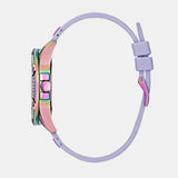 Guess Queen Quartz Purple Dial Purple Silicone Strap Watch For Women - GW0536L4 Authentic Buy Shop Now