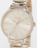 Hugo Boss Signature Gold Dial Gold Stainless Steel Strap Watch for Women - 1502540 Authentic Buy Shop Now