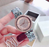 Michael Kors Darci Rose Gold Dial Silver Steel Strap Watch for Women - MK3446 Authentic Buy Shop Now