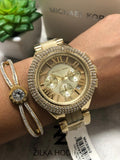 Michael Kors Camille Gold Dial Gold Steel Strap Watch for Women - MK5902 Authentic Buy Shop Now