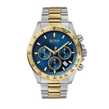 Hugo Boss Hero Blue Dial Two Tone Steel Strap Watch for Men - 1513767 Authentic Buy Shop Now