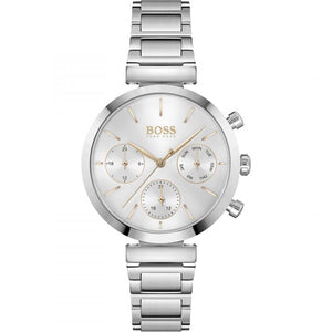 Hugo Boss Flawless Silver Dial Silver Steel Strap Watch for Women - 1502530 Authentic Buy Shop Now