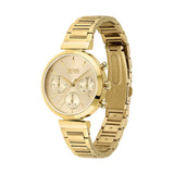 Hugo Boss Flawless Gold Dial Gold Steel Strap Watch for Women - 1502532 Authentic Buy Shop Now