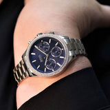 Hugo Boss Hera Blue Dial Gold Steel Strap Watch for Women - 1502566 Authentic Buy Shop Now