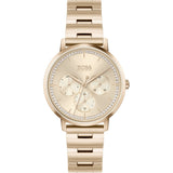 Hugo Boss Prima Gold Dial Gold Steel Strap Watch for Women - 1502571 Authentic Buy Shop Now