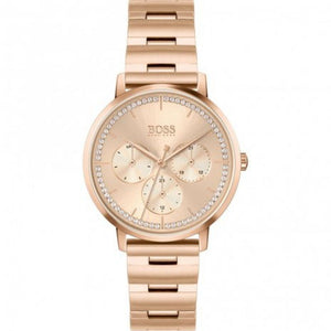 Hugo Boss Prima Gold Dial Gold Steel Strap Watch for Women - 1502571 Authentic Buy Shop Now