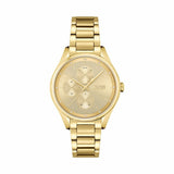 Hugo Boss Grand Course Gold Dial Gold Steel Strap Watch for Women - 1502584 Authentic Buy Shop Now